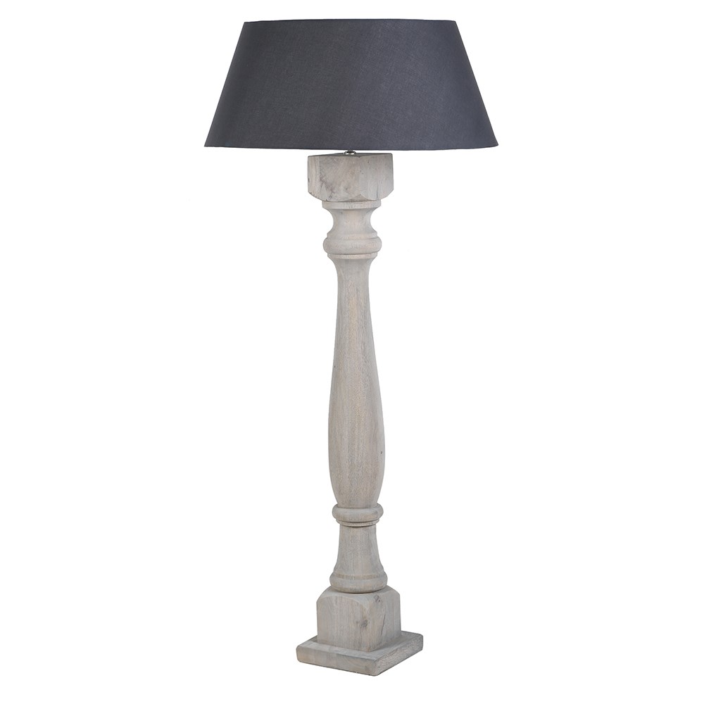 Grey Wash Floor Lamp
