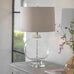 Clifton Round Glass and Solid Crystal Lamp with Shade 66cm