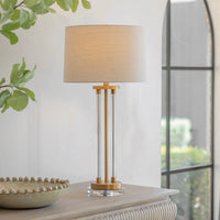 Clifton Twin Tube Glass Table Lamp 84cm | Annie Mo's