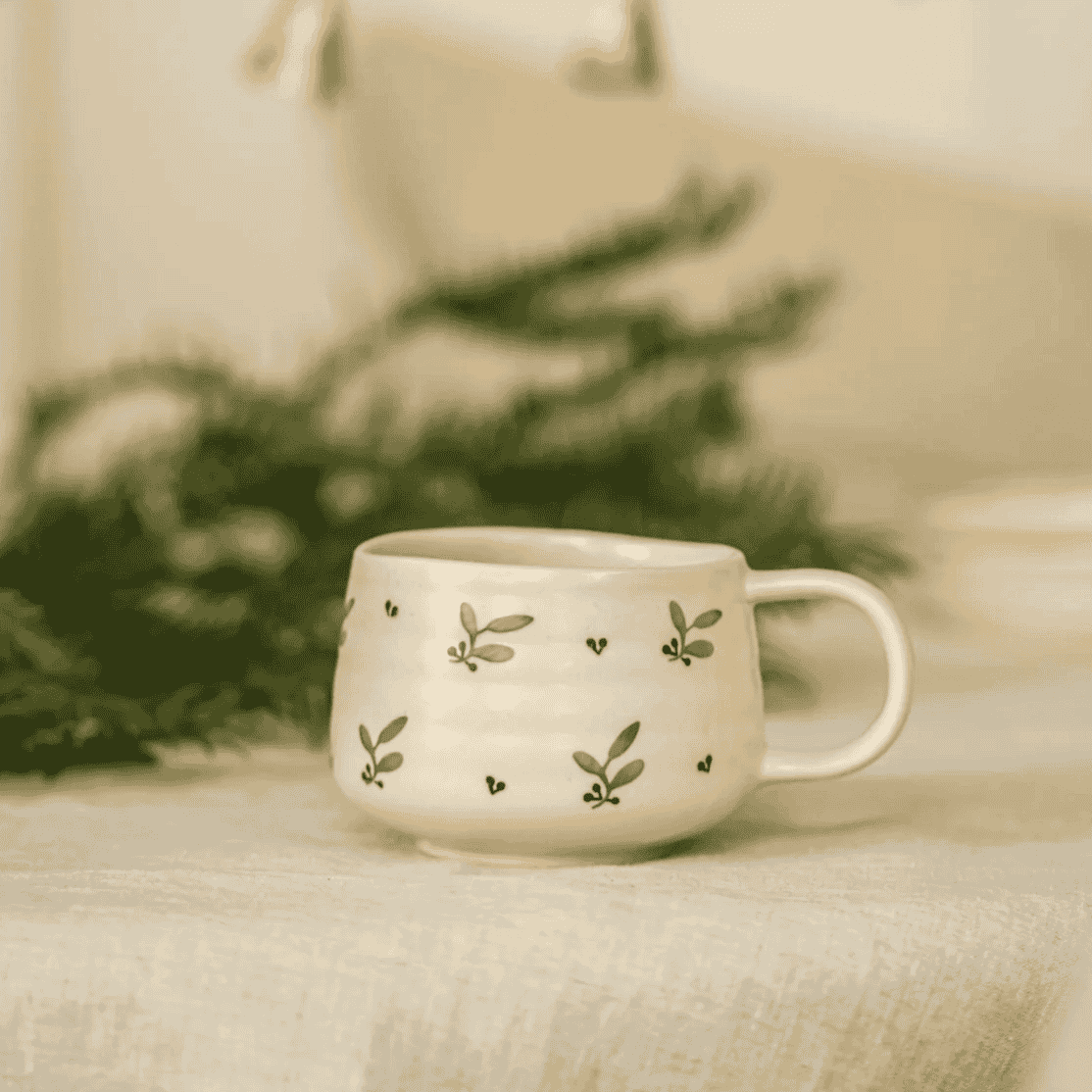 Hand Painted Mug - Holly | Annie Mo's