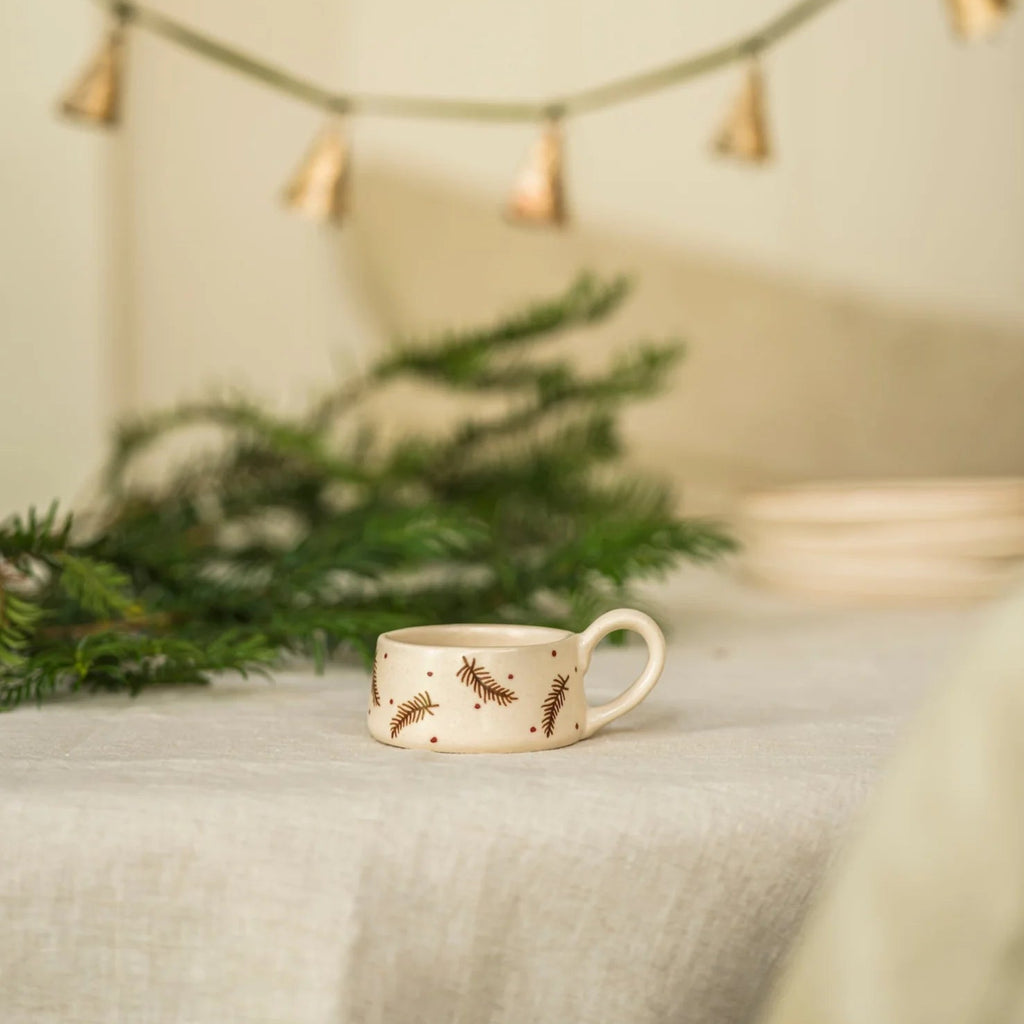 Hand Painted Tea Light Holder - Pine | Annie Mo's B