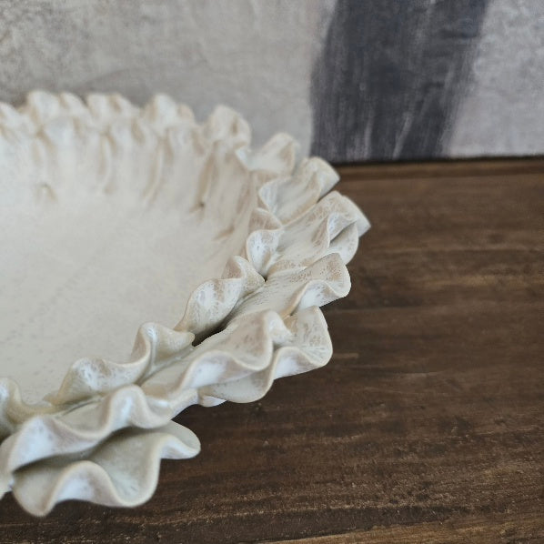 Handmade Ornate Glazed Petal Bowl 3