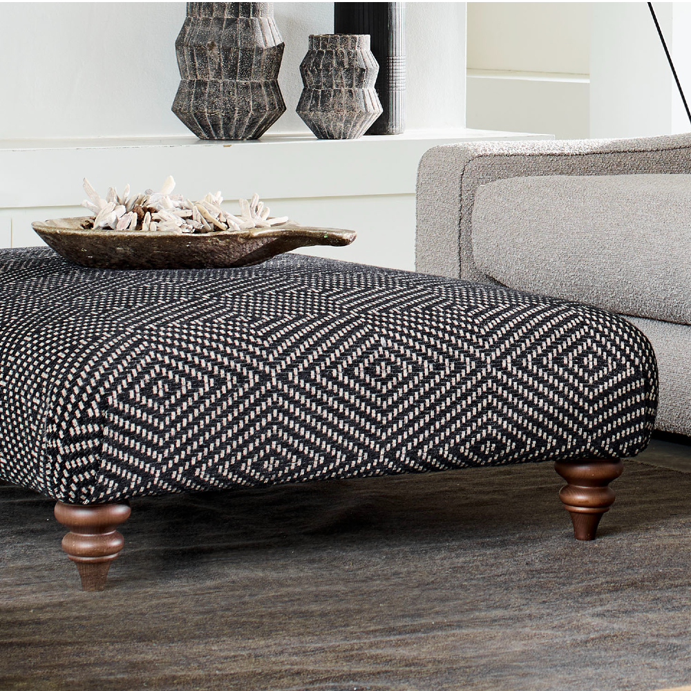 Herbie Footstool | Patterned Fabrics