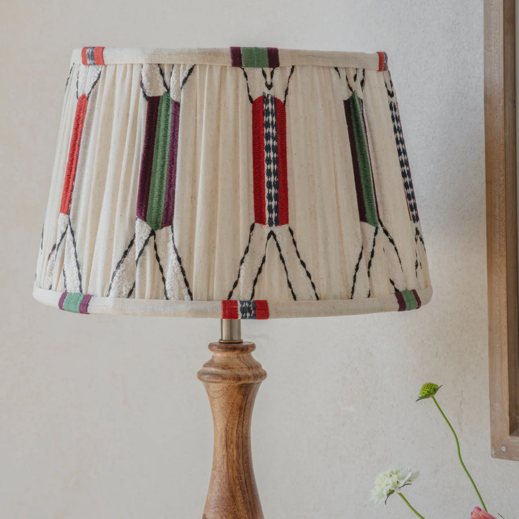Clements Patterned Shade Table Lamp 56cm