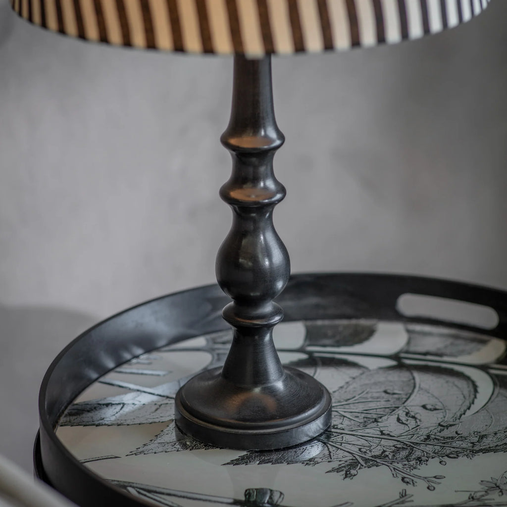 Clements Striped Shade Table Lamp 63cm