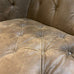 Vagabond Buttoned Snuggler Sofa - Leather - CLEARANCE