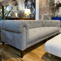 Luisa SHALLOW Three Seat Sofa Sofa | Cologne Dove Fabric - CLEARANCE