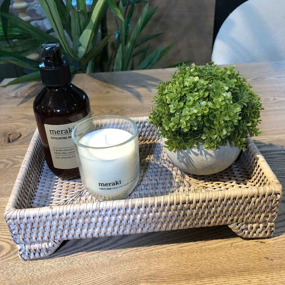 Artisan Weave Rattan Trays on Legs - Size Choice-B