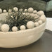 Emmerdale Cream Crackle Glazed Large Bowl with Ball Detail
