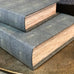 Set of Two Faux Shagreen Book Boxes 33cm