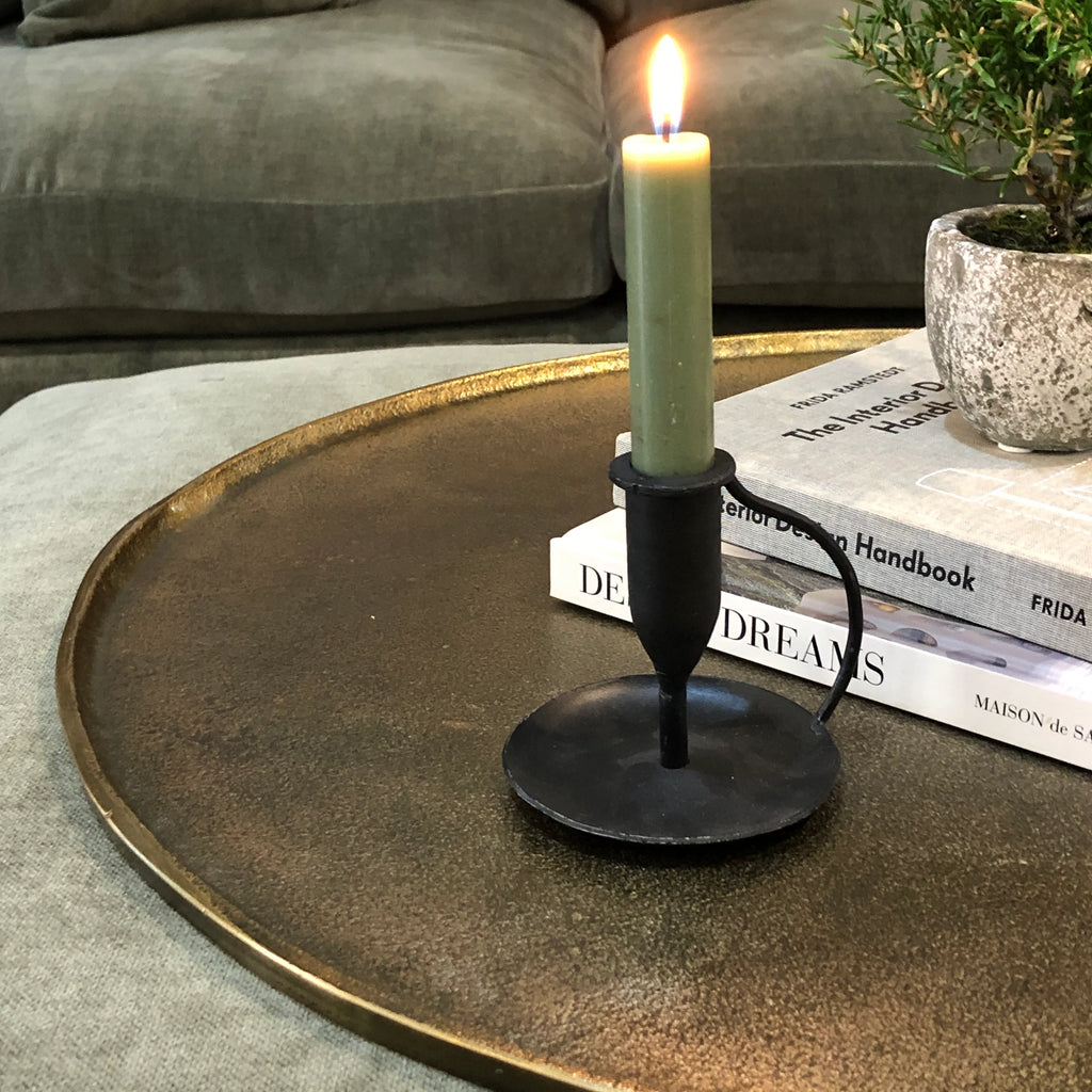 MAES Antique Bronze Metal Round Tray - 60cm/50cm/40cm/30cm