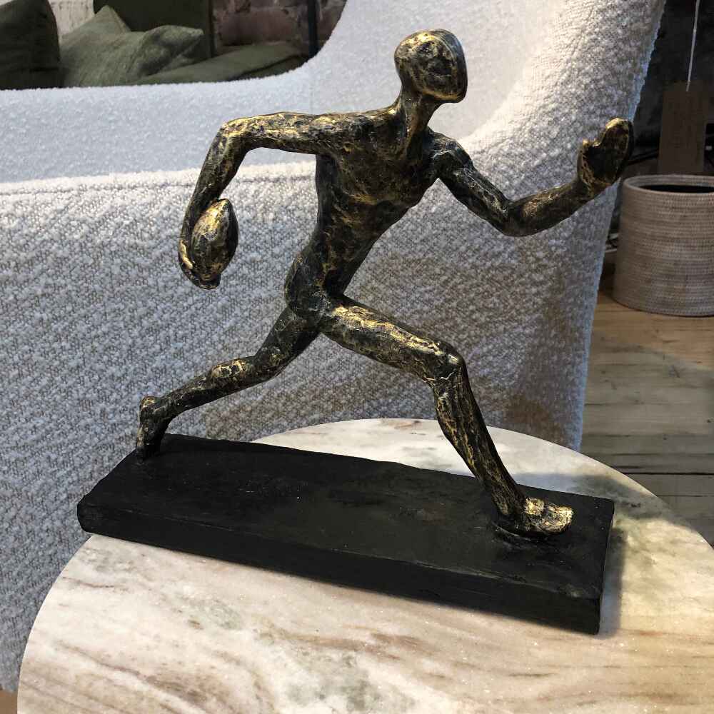 Rugby Player Sculpture 31cm-C