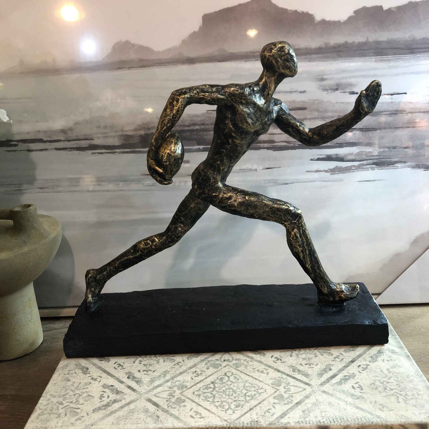 Rugby Player Sculpture 31cm-B