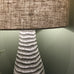 Beige Textured Lamp with Linen Shade 70cm