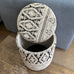 Patterned Occasional Storage Stool 45cm