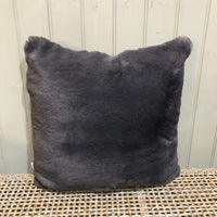 Katrina Hampton Russian Blue Faux Fur Cushion 45cm x 45cm - CLEARANCE