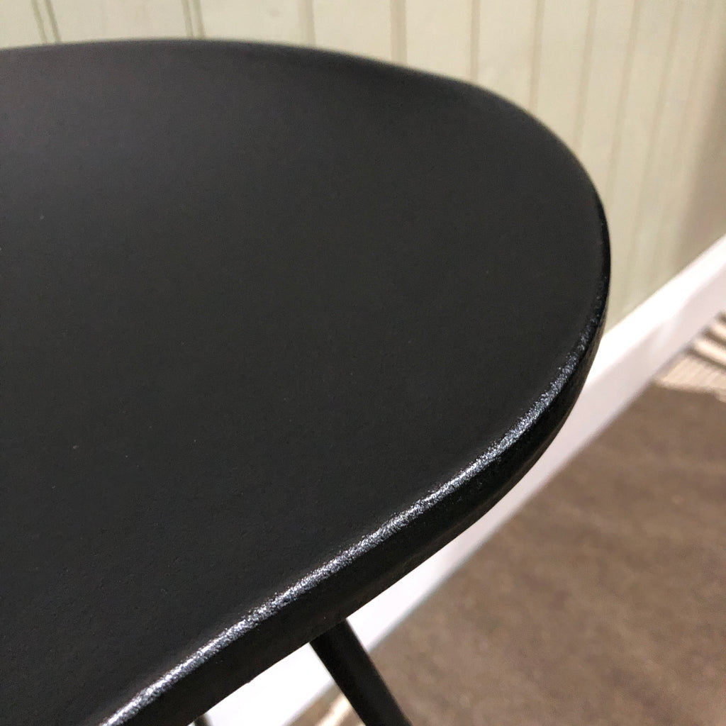 Iron and Black Wood Barstool - 75cm - CLEARANCE