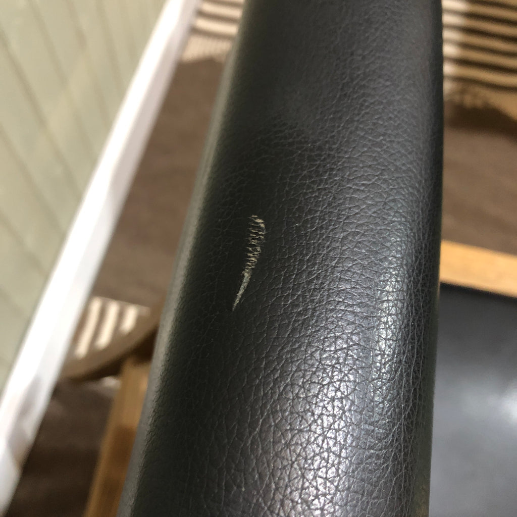 Yill Bar Stool - Black Leather - 102cm - CLEARANCE