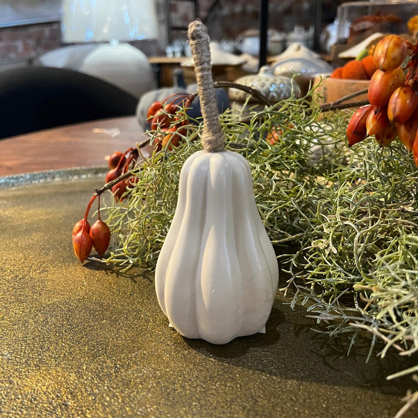 Porcelain White Squash 12cm