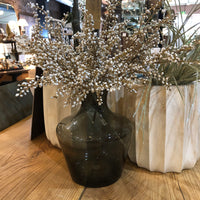 Grey Tonal Glass Vase 25cm