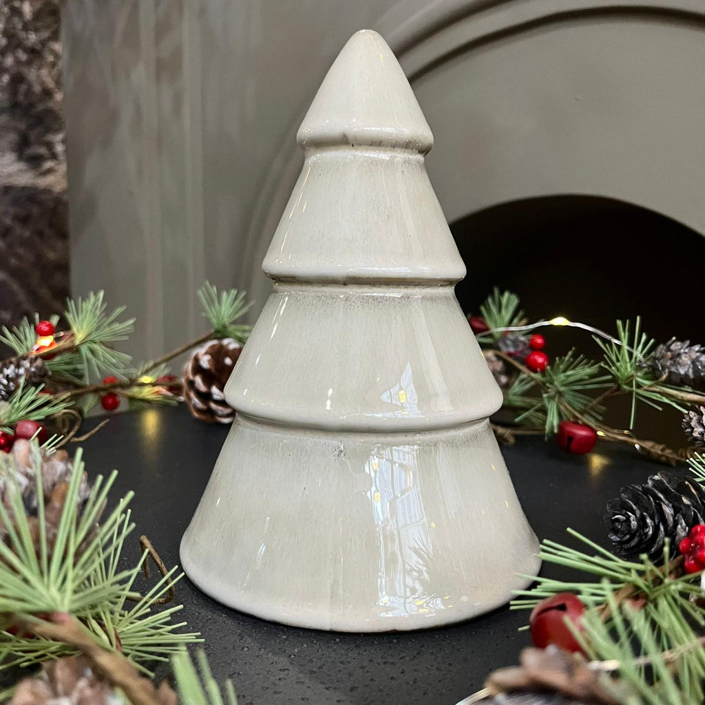 Glazed Ceramic Tree Decoration - Size Choice