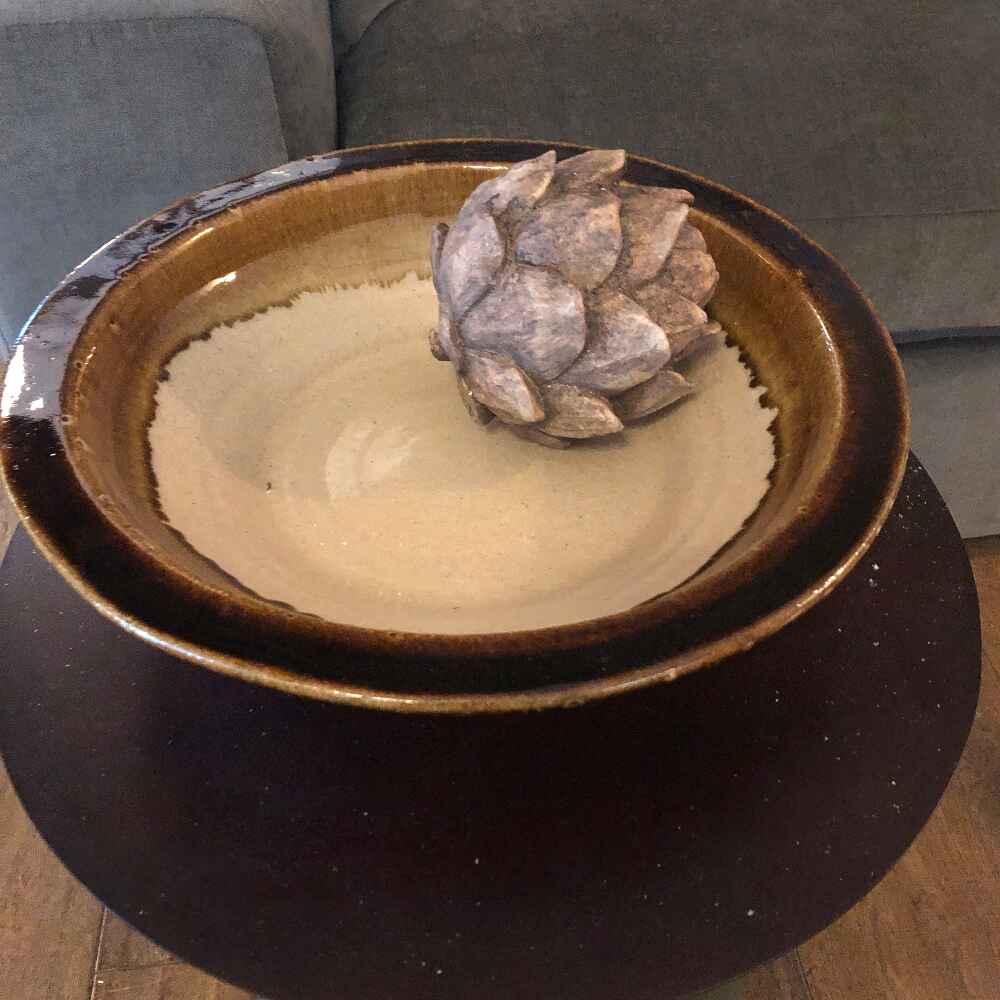 Salt Glaze Terracotta Bowl