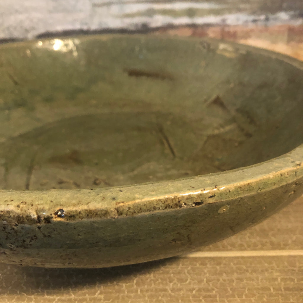 Moss Glazed Bowl 37cm