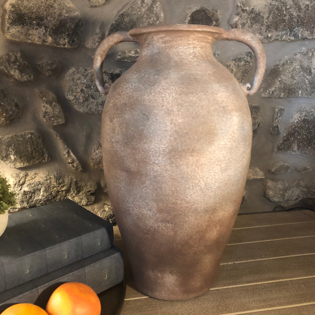 Mottled Effect Rustic Ceramic Vase 50cm