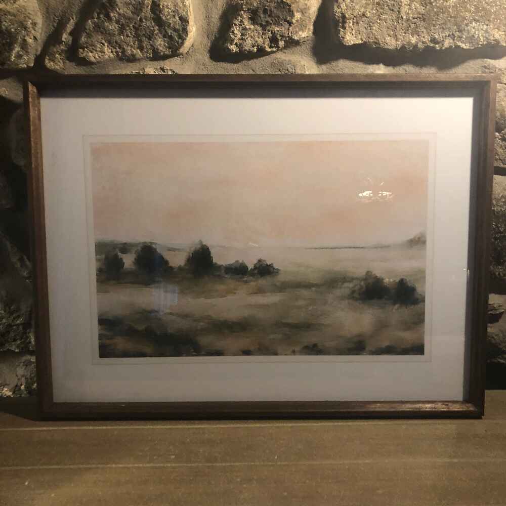 Set of Two Framed Shore Line Wall Prints-2
