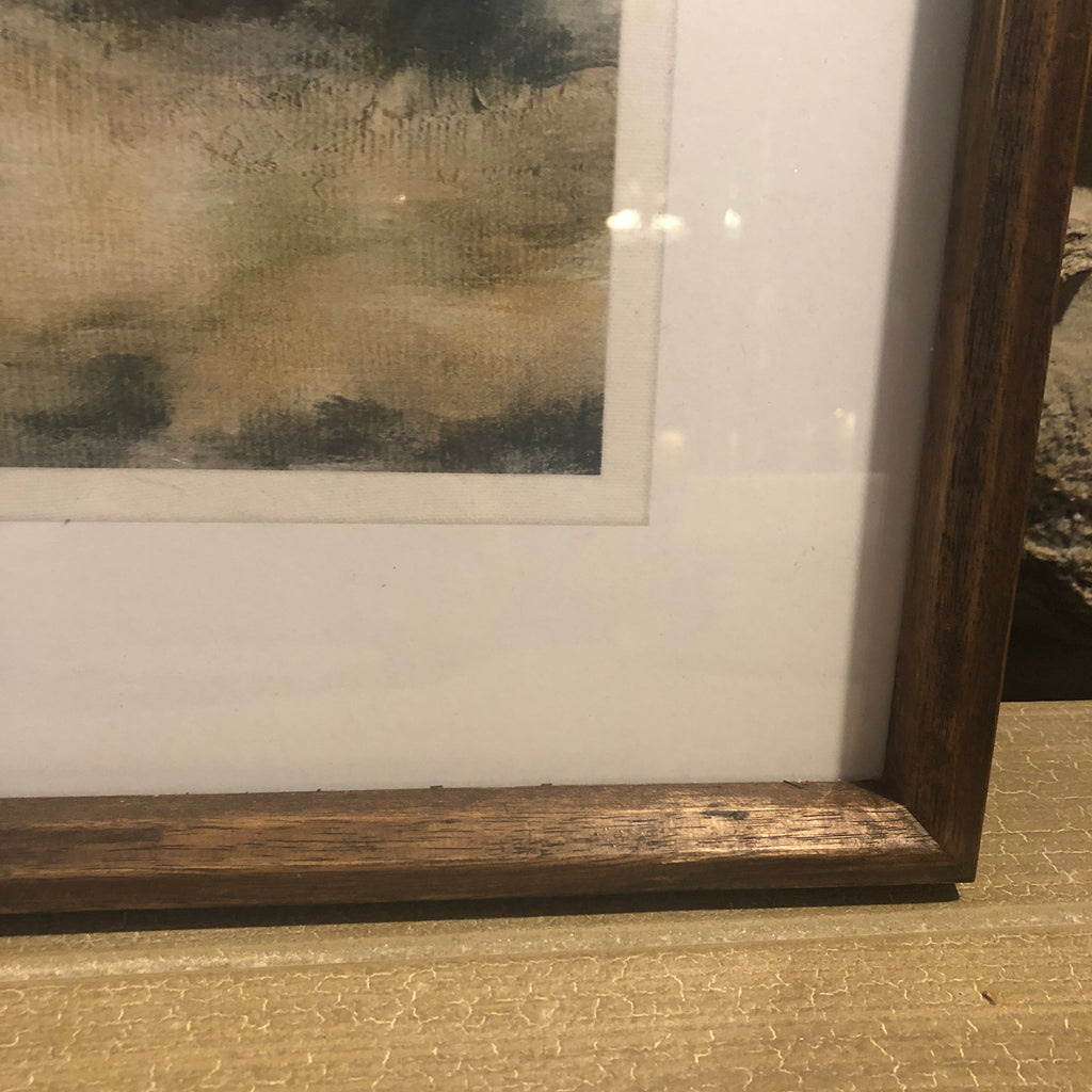 Set of Two Framed Shore Line Wall Prints 70cm