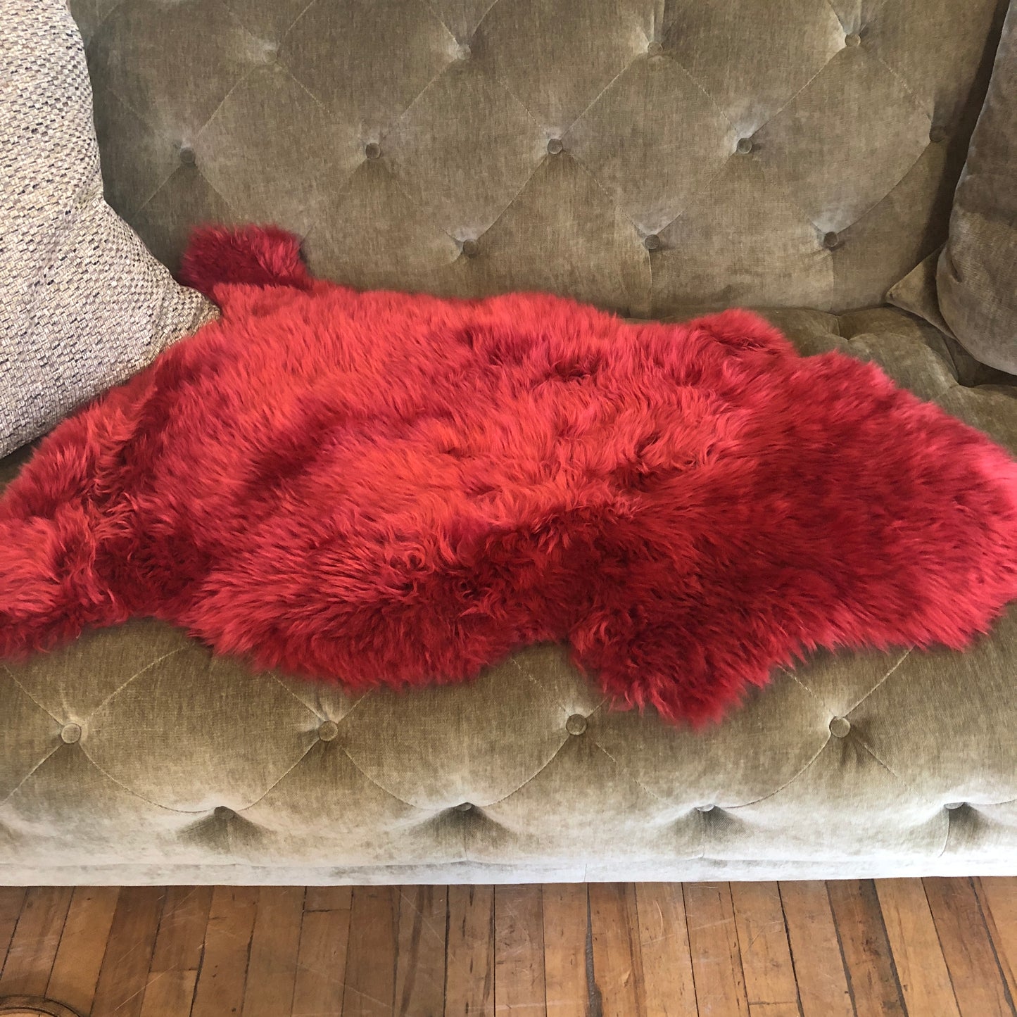Sheepskin - Standard Size - Red