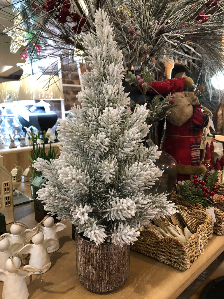 Snowy Pine Tree in Ceramic Pot 53cm