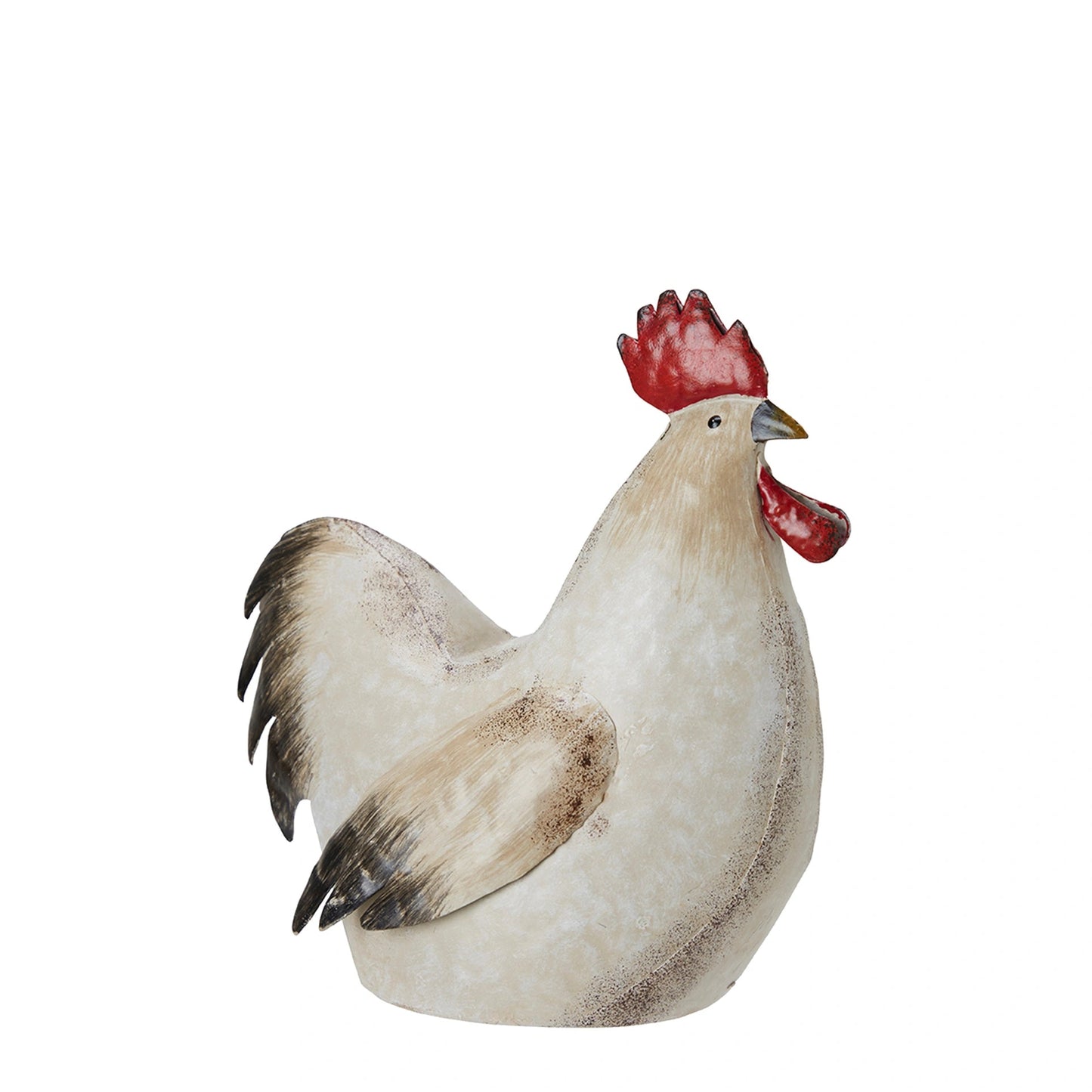 Iron Beige Melange Set of Rooster and Hen Easter Decor | Annie Mo's C