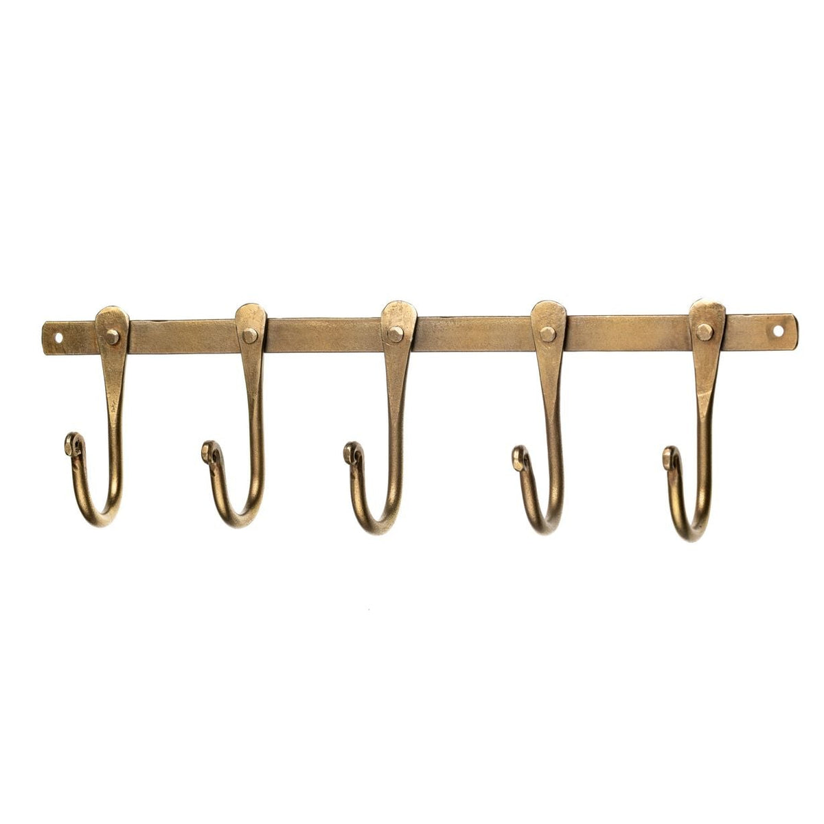 Iron/ Brass Five Hook Hanger 30cm | Annie Mo's