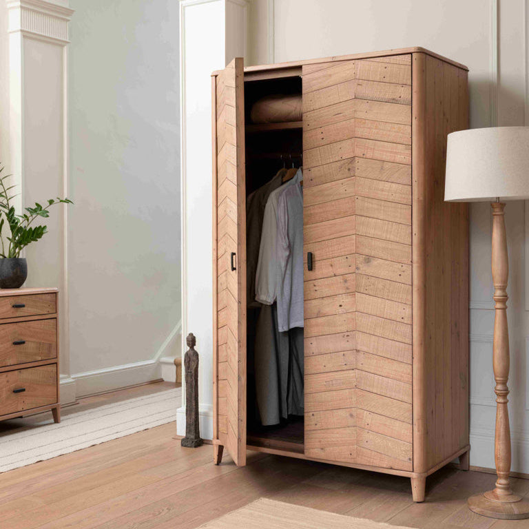 Jude Wooden Wardrobe 110cm Wide | Annie Mo's