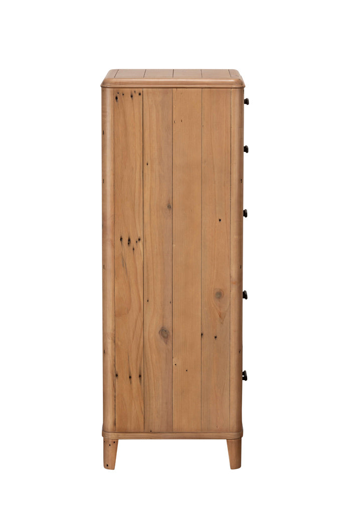 Jude Wooden Tall Drawer Chest of Drawers 50cm Wide