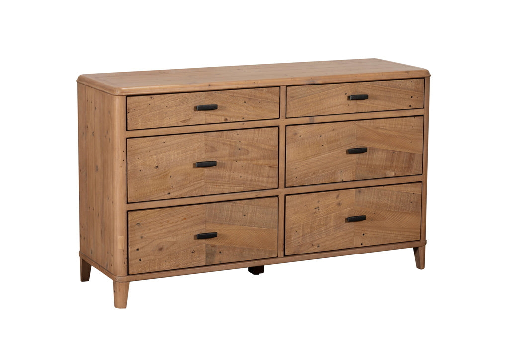 Jude Wooden Wide Chest of Drawers 135cm Wide