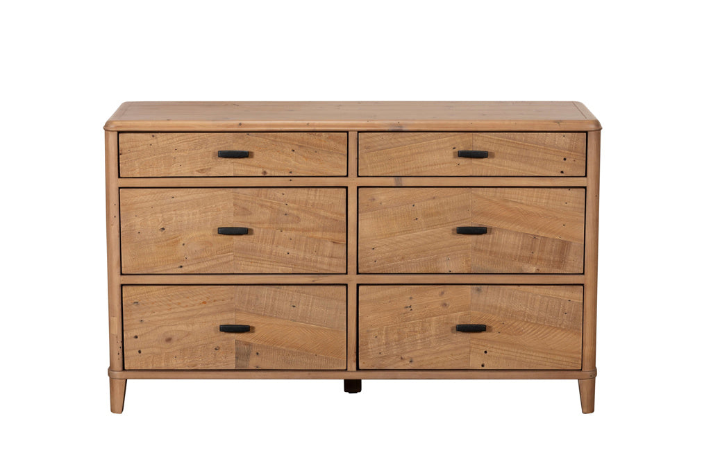 Jude Wooden Wide Chest of Drawers 135cm Wide