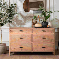 Jude Wooden Wide Chest of Drawers 135cm Wide | Annie Mo's