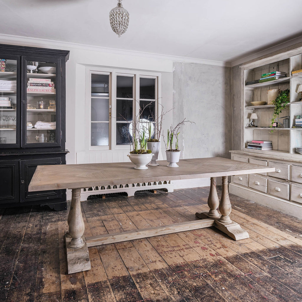 Brampton Recycled Pine Dining Table - Size Choice