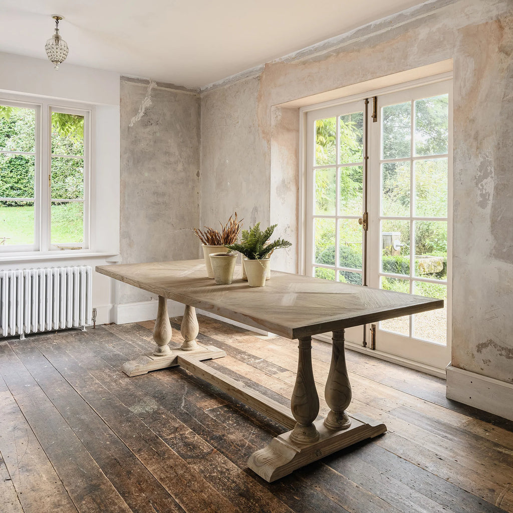 Brampton Recycled Pine Dining Table - Size Choice