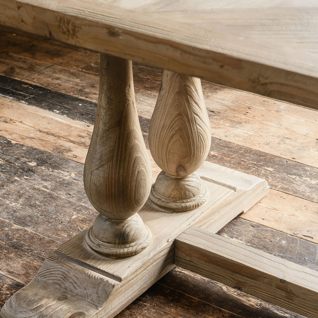 Brampton Recycled Pine Dining Table - Size Choice