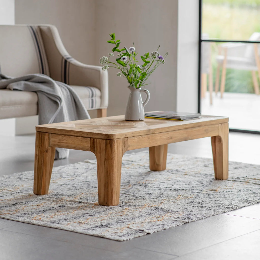 Colebrook Recycled Teak Coffee Table 40cm | Annie Mo's