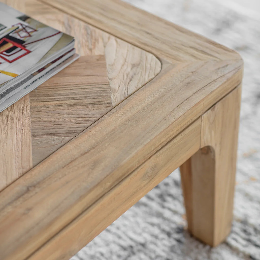 Colebrook Recycled Teak Coffee Table 40cm