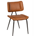 Jack Cognac PU Leather Dining Chair | Annie Mo's