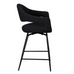 Jasmine Black Boucle Counter Height Bar Stool (Pair)