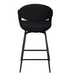 Jasmine Black Boucle Counter Height Bar Stool (Pair)