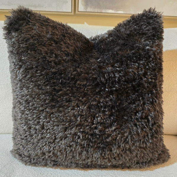 Jasper Square Cushion | Curly Cocoa