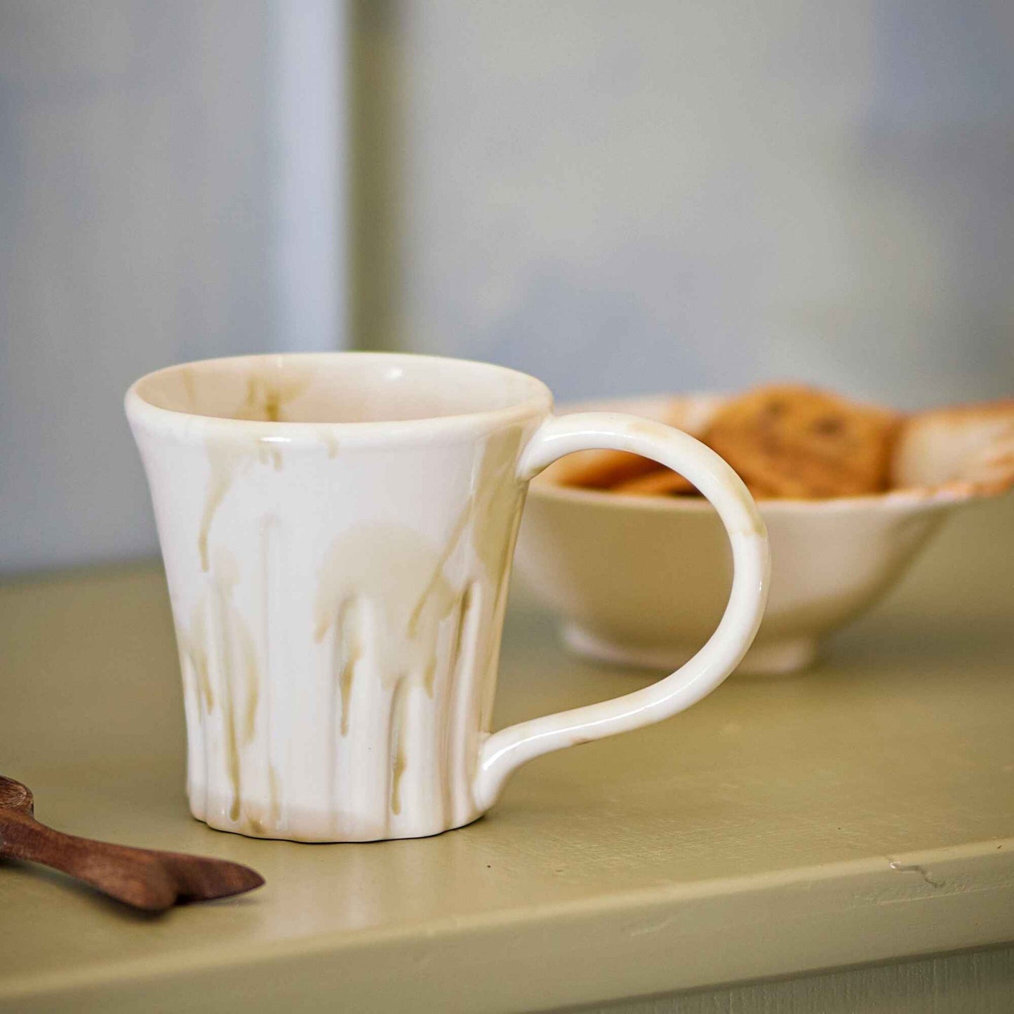 Joseph Mug, Green, Stoneware | Annie Mo's