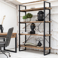 Nixon Reclaimed Mixed Wood Bookcase 178cm x 124cm